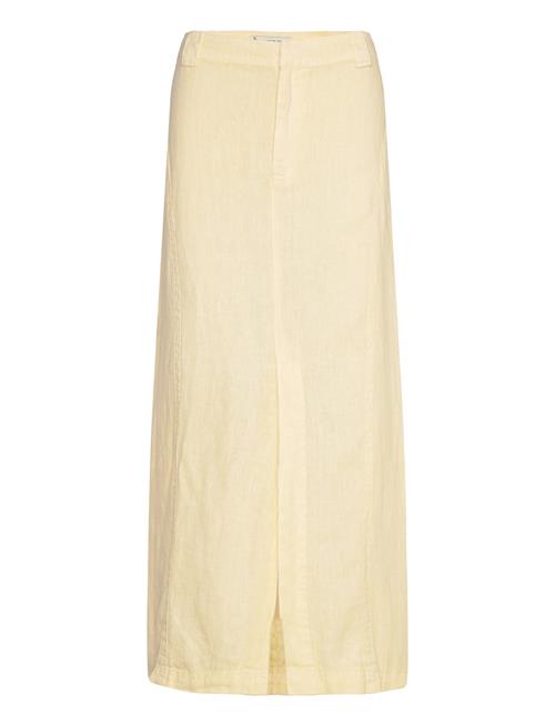Mango | Linen Skirt With Slit | 36