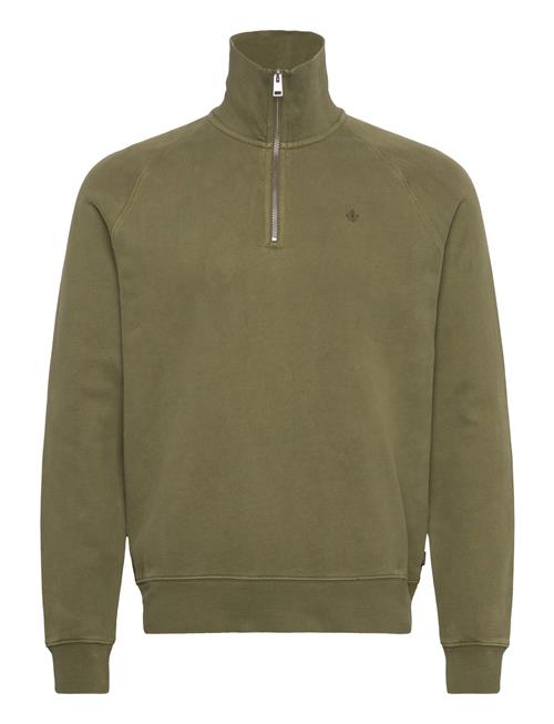 Morris | Maryon Half Zip Washed Sweatshirt | L