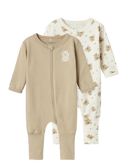 name it | Nbnnightsuit 2P Zip Ff Jet Bear Noos | 56