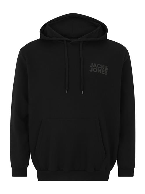 Jack & Jones Plus Sweatshirt 'JJECorp'  grå / sort