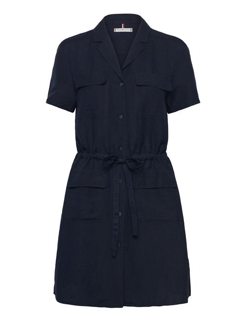 Tommy Hilfiger | Textured Linen S/S Short Dress | 38