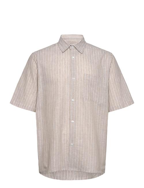 Mads Nørgaard | Cotton Linen Victor Stripe Shirt Ss | XL