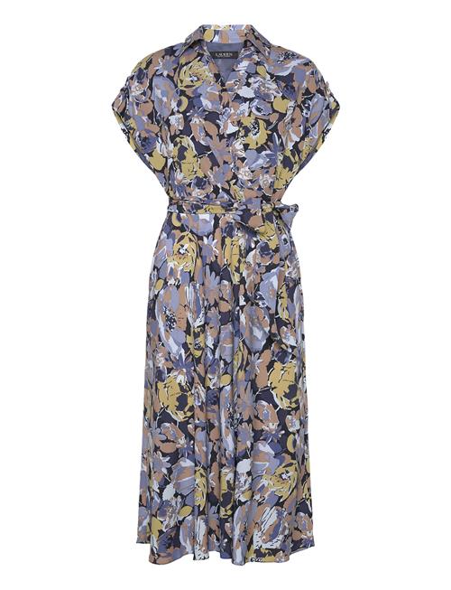 Lauren Ralph Lauren | Floral Belted Crepe Dress | 34