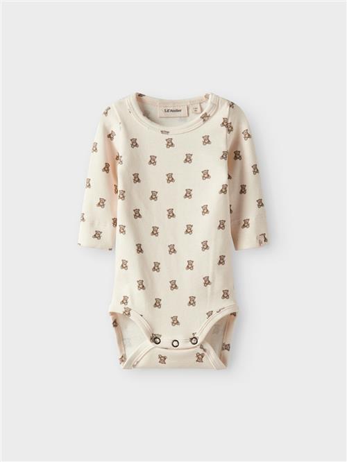 Lil’ Atelier Bodysuit Turtledove  Turtledove 86 cm  Hvid  86 cm  Drenge, Piger