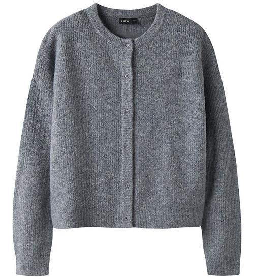 LMTD Cardigan - Strik - Short - Noos - NlfKleave - Grey Melange