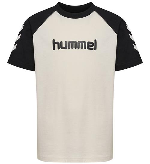 Hummel T-shirt - HmlJr - Marshmallow/Black