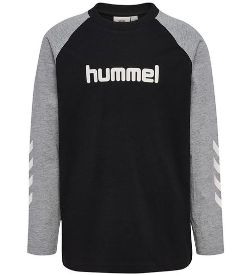 Hummel Bluse - hmlJR LOGO - Sort/Grey Melange