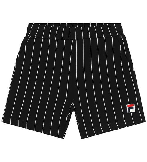 Fila Sweatshorts - Lubaco - Sort/Egret Striped