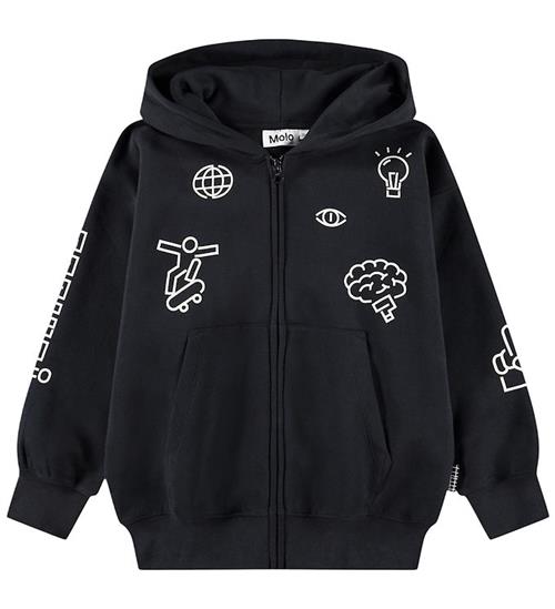 Molo Cardigan - Marley - Sort m. Print