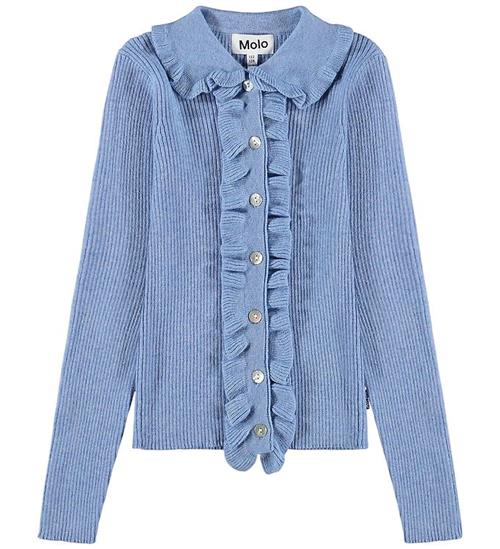 Molo Cardigan - Bomuld/Uld - Gamora - Topaz Blue