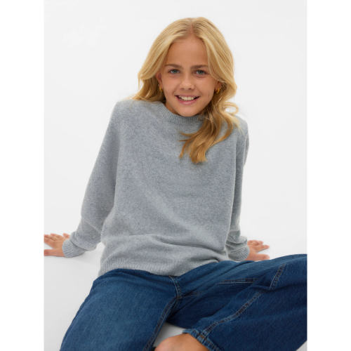 VERO MODA GIRL Bluse Doffy Light Grey Melange