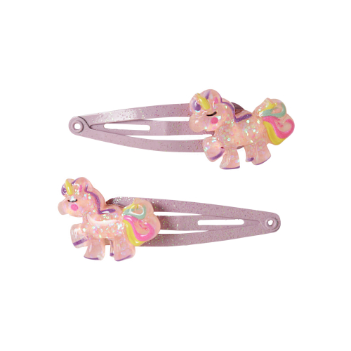 NAME IT 2-Pak Hårspænder Unicorn Lotus