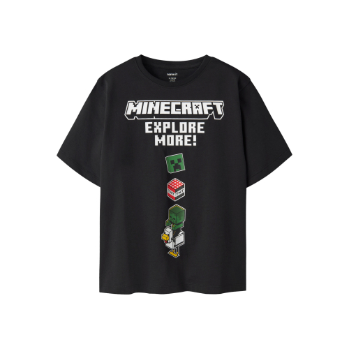 NAME IT T-shirt Julio Minecraft Black