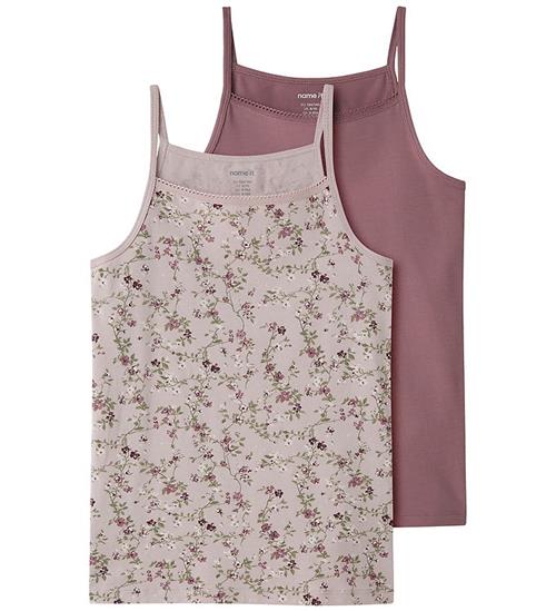 Name It Undertrøje - NkfStrap - 2-pak - Violet Ice/Wistful Mauve