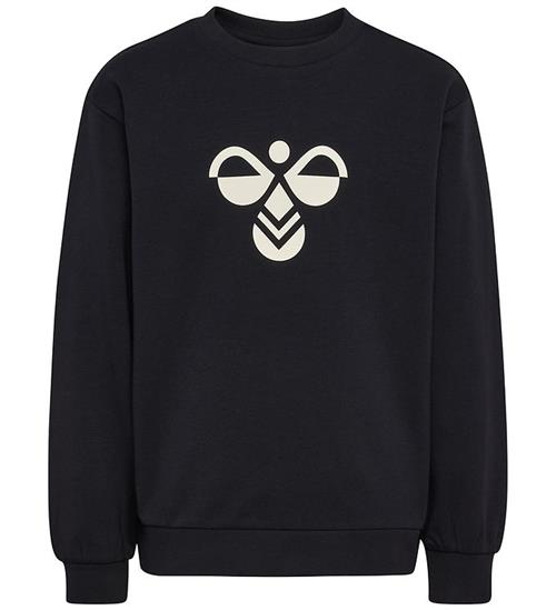 Hummel Sweatshirt - hmlJr Reg Tukas - Sort m. Logo
