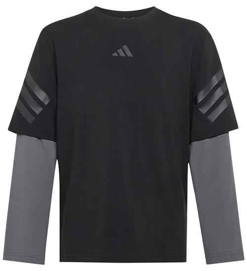 adidas Performance Bluse - J FI 2in1 - Black/Grefiv/Black