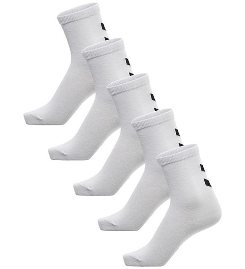 Hummel Strømper - hmlMake My Day - 5-pak - Hvid m. Logo