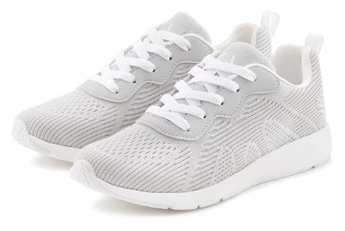 LASCANA Sneaker low  lysegrå / hvid