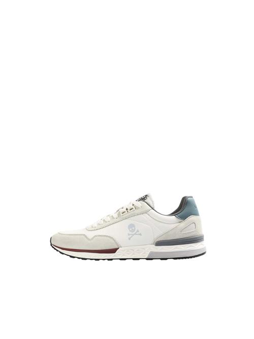 Scalpers Sneaker low 'Harry'  lysegrå / mørkegrøn / offwhite