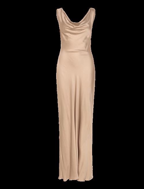 Malina | Leah Cowl Neck Satin Maxi Dress | M