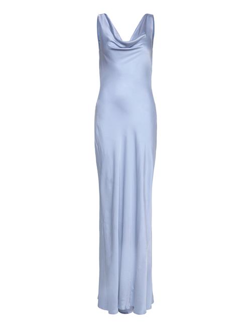 Malina | Leah Cowl Neck Satin Maxi Dress | L