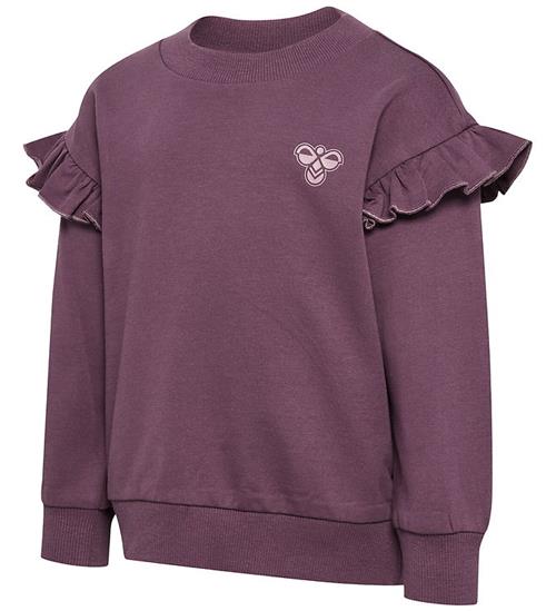Hummel Sweatshirt - hmlMini - Loose Frill - Black Plum