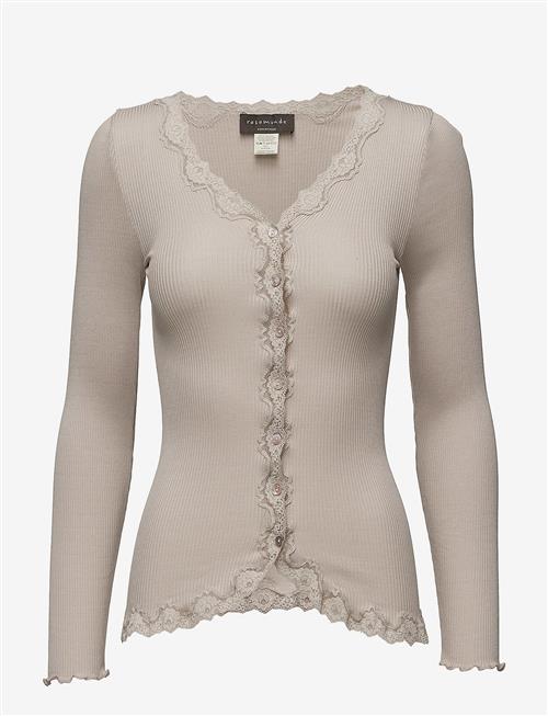 Rosemunde | Rwbabette Silk Ls V-Neck Lace Cardigan | L