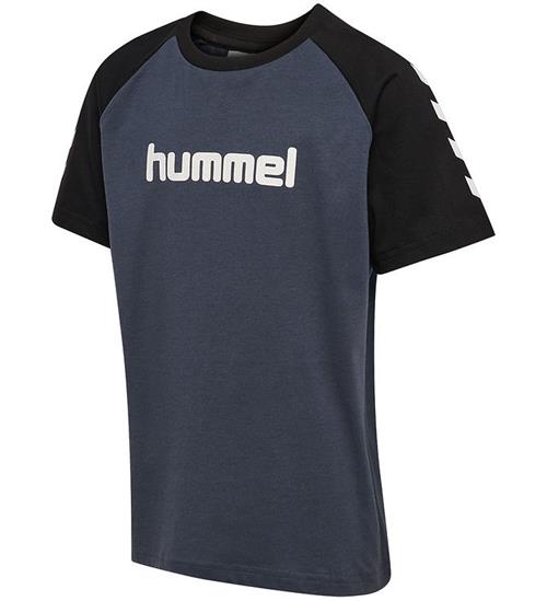 Hummel T-shirt - HmlJR Logo - Ombre Blue