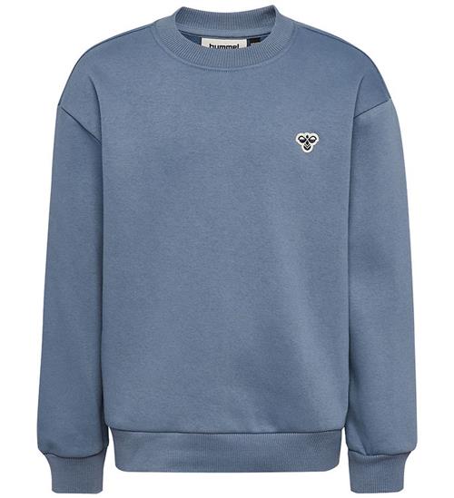 Hummel Sweatshirt - HmlJR Loose Crewneck Bee - Flint Stone