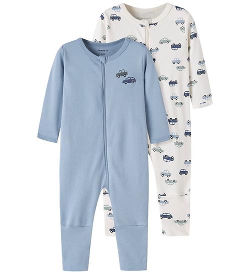 Name It Natdragt - NbmNightsuit - 2-pak - Jet Stream/Ashley Blue