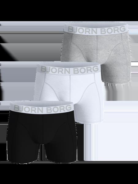 Björn Borg Organic Cotton Stretch Boxers 3-pack Sort, M