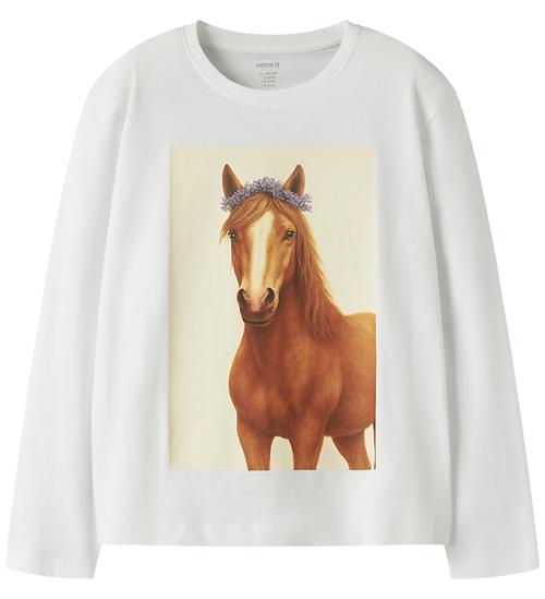 Name It Bluse - NkfVotea - Bright White/Horse