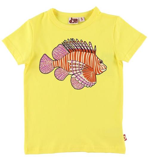 DYR-Cph T-Shirt - DYRGrowl - Bright Yellow m. Dragefisk