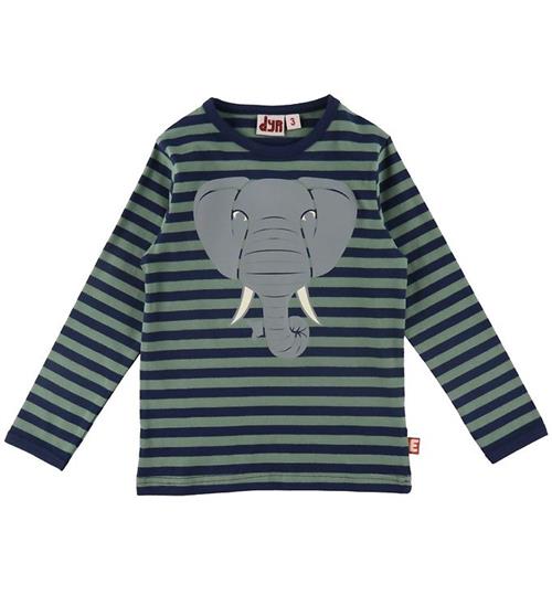 DYR-Cph Bluse - DYRRoar - Dark Navy/Grey Moss m. Elefant