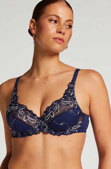 Hunkemöller Ikke-formstøbt bøjle-bh Diva Blå