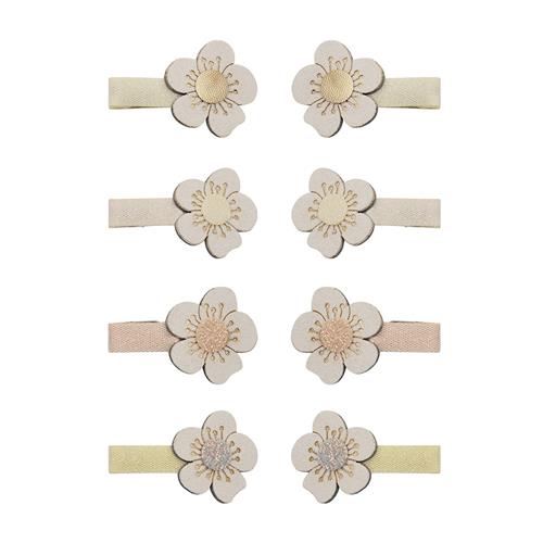 Mimi & Lula Mini Blossom Peaches And Cream 8-pak Hårklemmer Multi  Multi  One Size  Creme  One Size 3-8 Years Piger