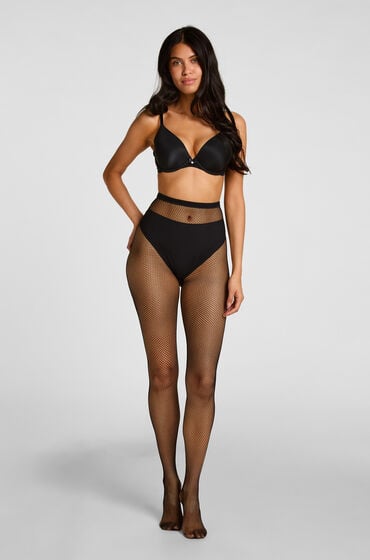 Hunkemöller Fiskenetstrømpebukser Sort
