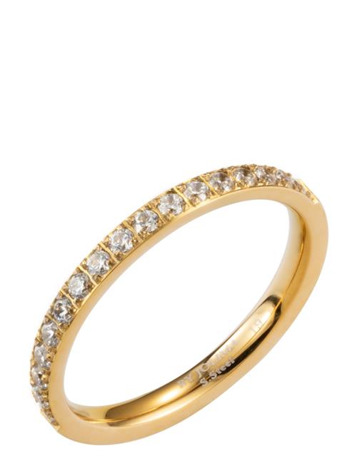 By Jolima | Celine Crystal Ring, Clear Steel | 17 mm
