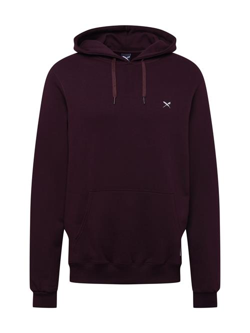 Iriedaily Sweatshirt 'Mini Flag 2'  aubergine / hvid