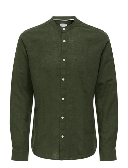 ONLY & SONS | Onscaiden Life Ls Linen Blend Mao Noos | XXL