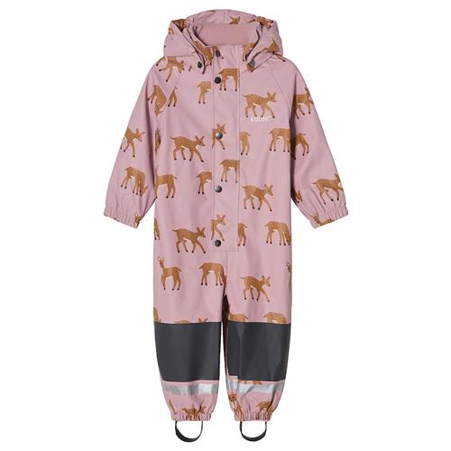 Kuling Douglas Foret Regndragt Dusty Pink Deer  Dusty Pink Deer-98/104 cm  Lyserød  98/104 cm  Drenge, Piger