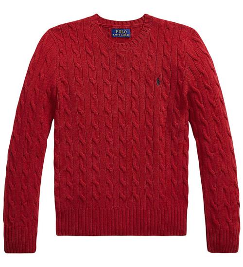 Polo Ralph Lauren Bluse - Strik - Cable - Fireside Red