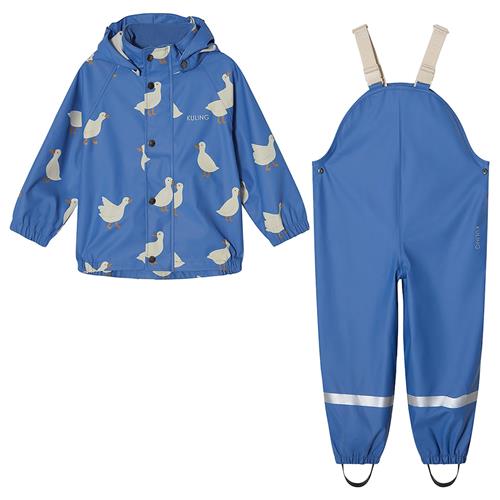 Kuling San Marino Uforet Regnsæt Nordic Blue Duck Nordic Blue Duck-98/104 cm  Blå  98/104 cm  Drenge, Piger