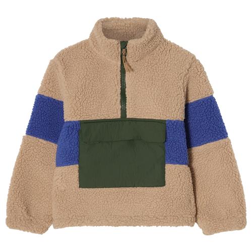 Kuling Austin Pile Fleece-anorak Blocked  Blocked-104 cm  Beige  104 cm  Drenge, Piger