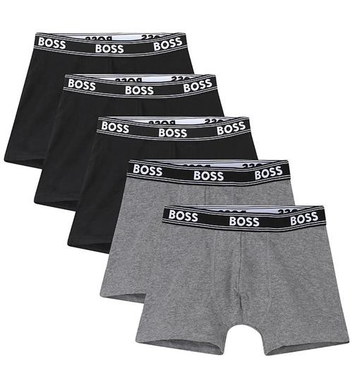 BOSS Boxershorts - 5-pak - Sort/Gråmeleret