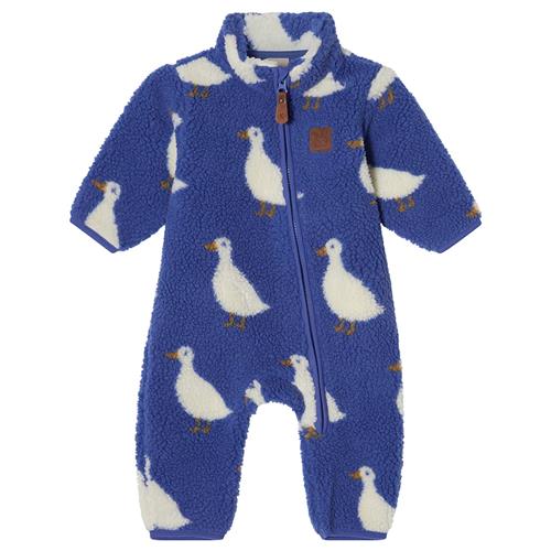 Kuling Austin Pile Fleece-overalls Nordic Blue Ducks  Nordic Blue Ducks-68 cm  Blå  68 cm  Drenge, Piger