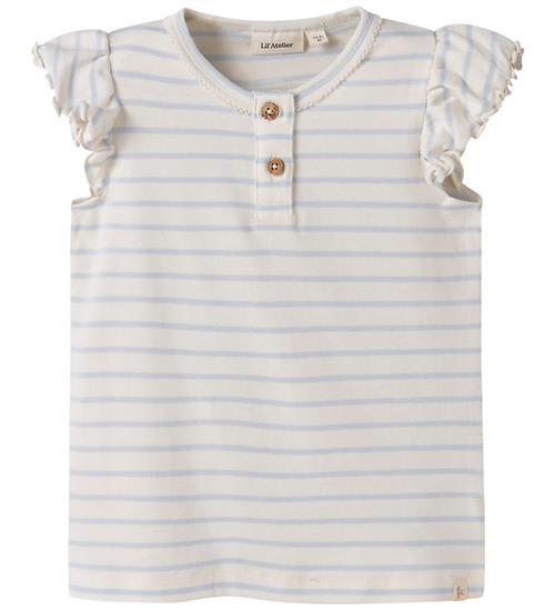 Lil' Atelier T-shirt - NmfGeo - Coconut Milk/Plein Air