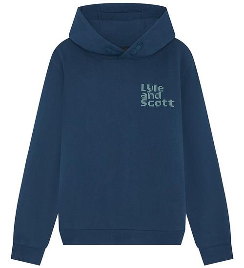 Lyle & Scott Hættetrøje - Dot Graphic - Aegean Blue
