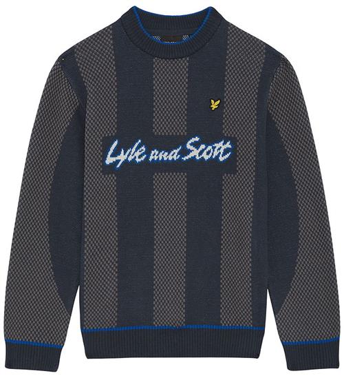Lyle & Scott Bluse - Strik - Football - Observer Grey