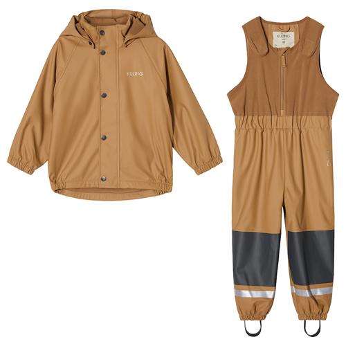 Kuling Ottawa Foret Regnsæt Caramel Brown  Caramel Brown-110/116 cm  Brun  110/116 cm  Drenge, Piger